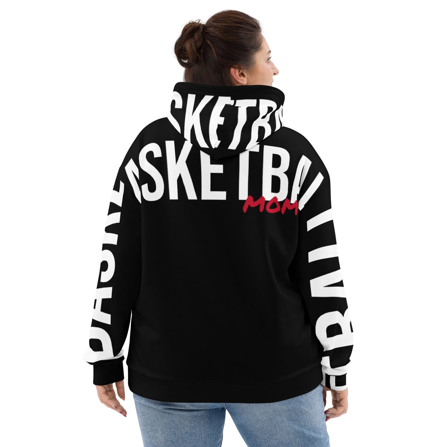 Big Print Basketball MOM Hoodie