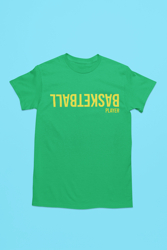 Basketball Player T-shirt Green and Yellow